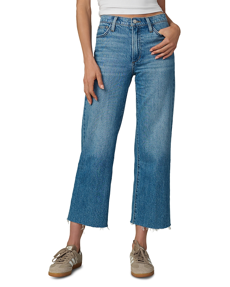 Joe's Jeans The Blake Cropped Wide Leg Jeans In Graceful In Blue