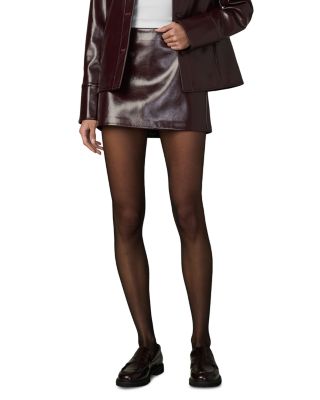The Patent Faux Leather Mini Skirt