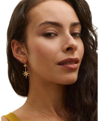  Onyx Star Stud Earrings