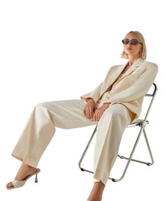 Twill Buckle Tailored Pants