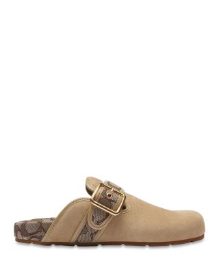 Women's OC Suede Buckled Clogs