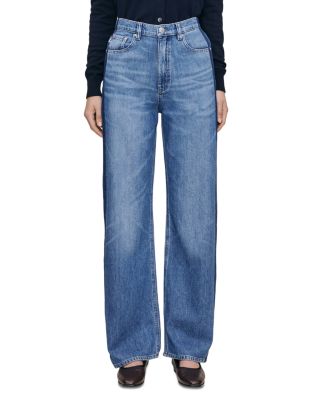 Karmine Refined Wide Leg Aura High Rise Jeans in North Shore
