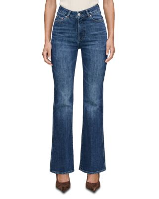 Claira Mid Rise Contoured Instasculpt™ Straight Boot Jeans in Lake Dusk