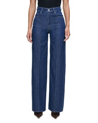 Hepburn Aura High Rise Wide Leg Jeans in Inkwell