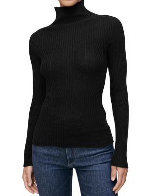 Rib Knit Turtleneck Sweater