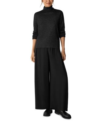 Wool Lurex Turtleneck Sweater