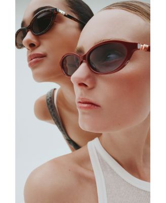 Duskfall Oval Sunglasses, 55mm