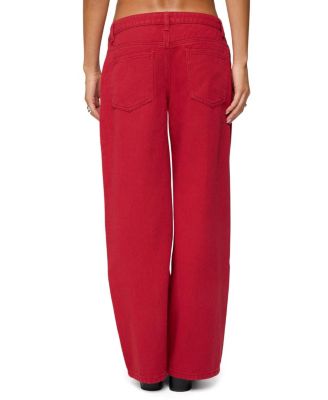  Petite Roman Low Rise Slouchy Colored Wash Jeans