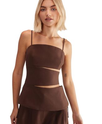 Premium Tailored Cut Out  Longline Top
