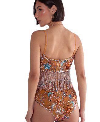 Star Embellished Tassel Booty Shorts