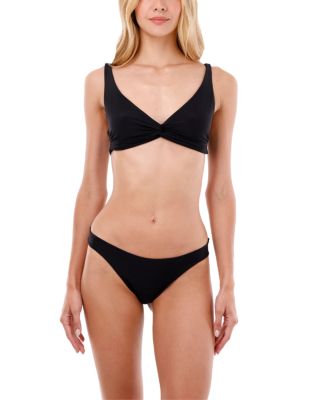 Knotty Full-Coverage Twist Front Bikini Top