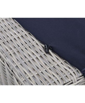  Conway Sunbrella  Outdoor Patio Wicker Rattan Ottoman