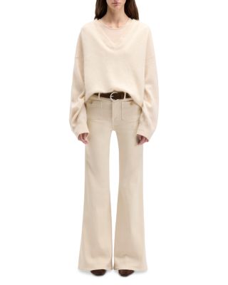 Modern Dojo Mid Rise Flared Jeans in Colored Luxe Vintage