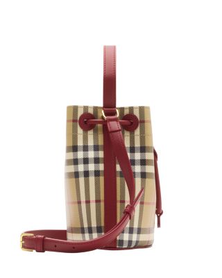 Mini Check Bucket Bag