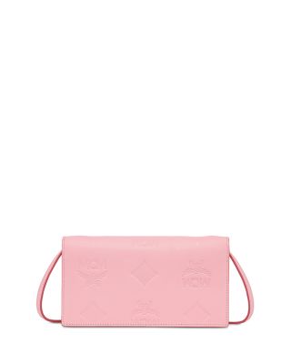 Aren Embossed Monogram Chain Wallet