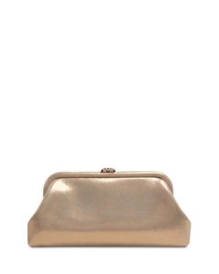 Skyler Shimmer Suede Clutch