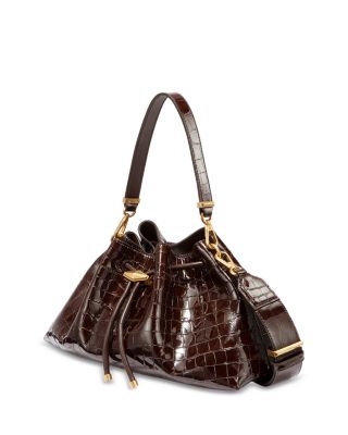 Cinch M Shiny Embossed Leather Shoulder Bag