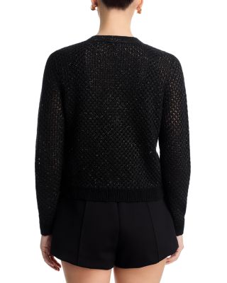 Blanca Sequinned Cropped Cardigan