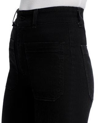 Sailor High Rise Wide Leg Jeans in Black Resin