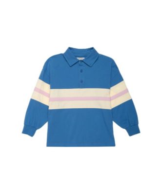 Unisex Blue Note Striped Polo - Little Kid, Big Kid