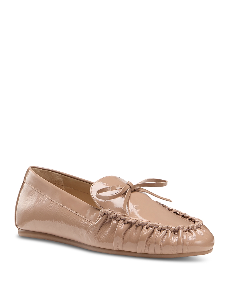 Stuart Weitzman Women's Britt Bow Loafer Flats In Brown