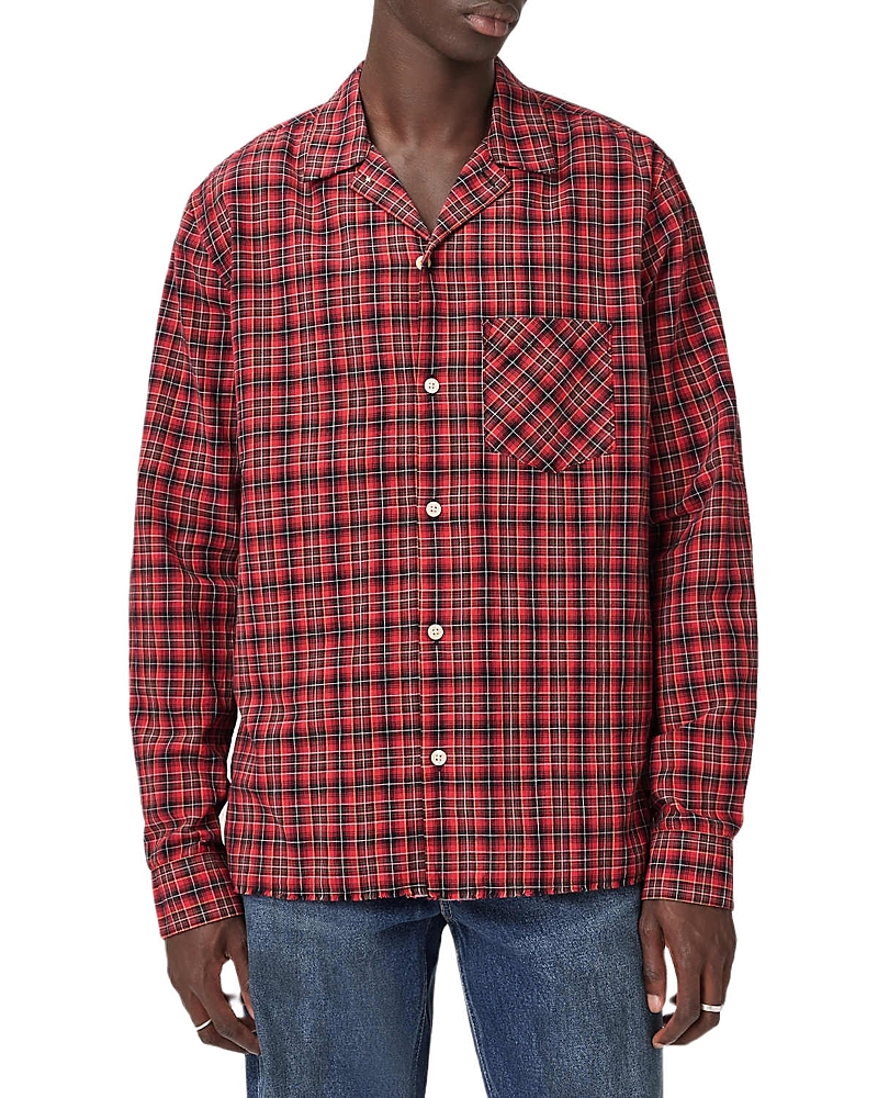 Allsaints Felix Relaxed Fit Printed Button Front Shirt