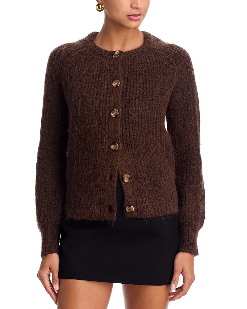 Aqua Usha Chunky Raglan Sleeve Cardigan - Exclusive In Brown