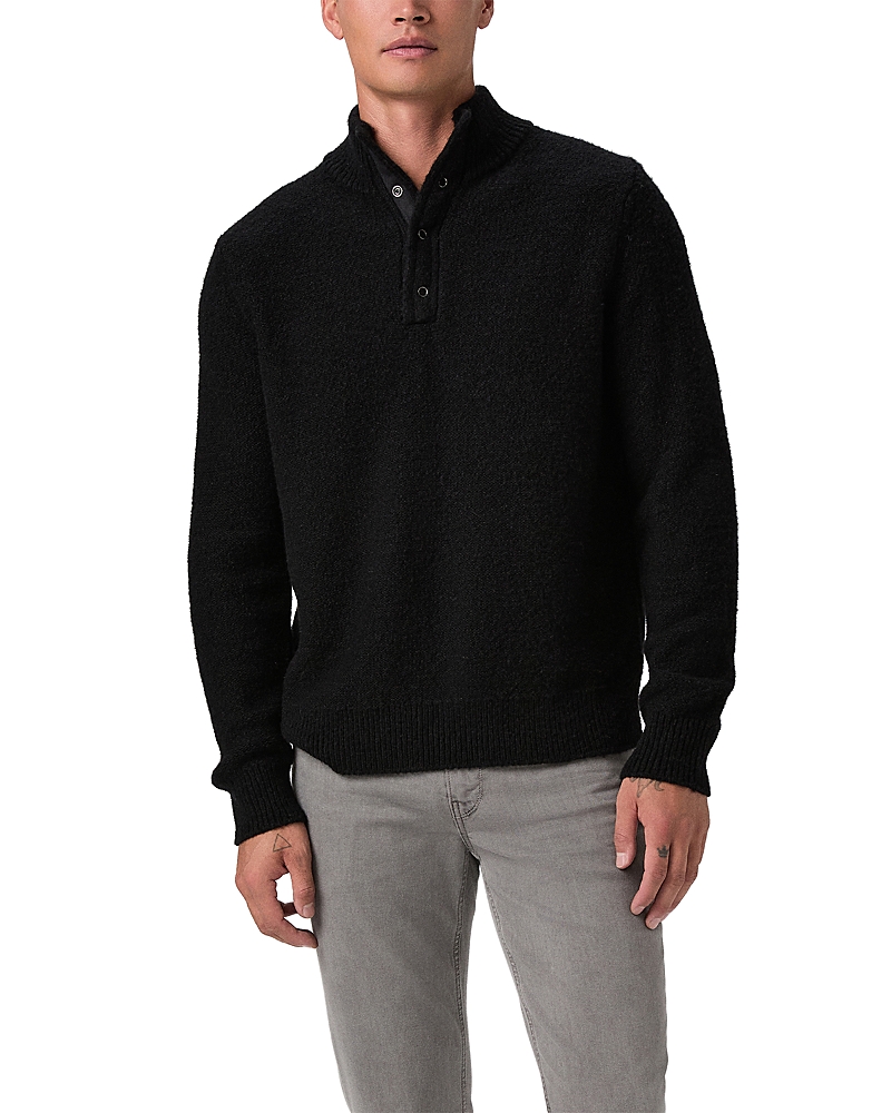 Paige Kotoni Quarter Snap Sweater In Black