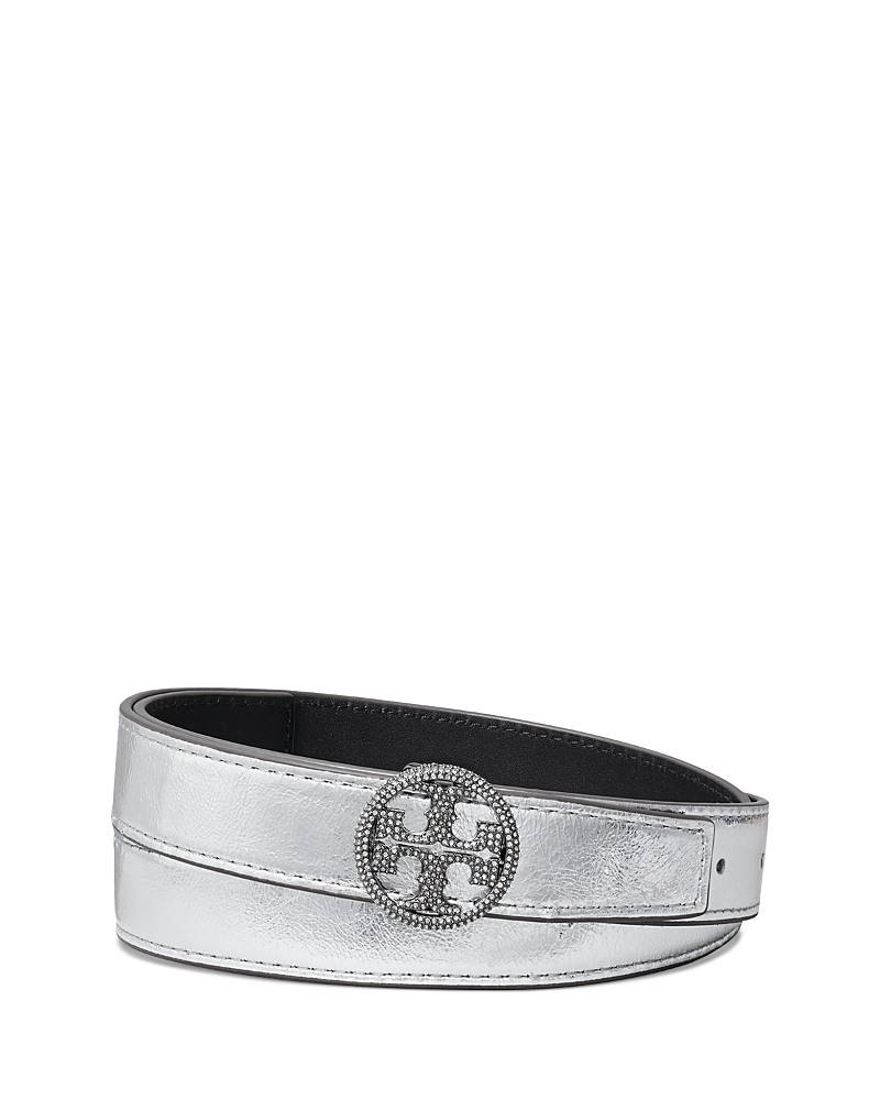 Tory Burch Miller Metallic Leather Belt