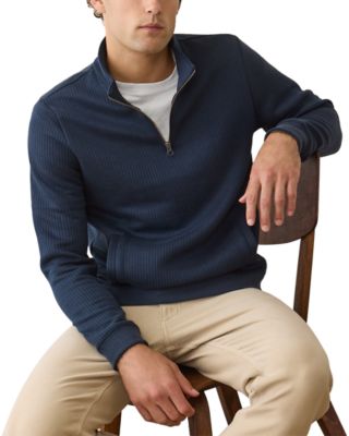 Corbet Quilted Quarter Zip Sweater