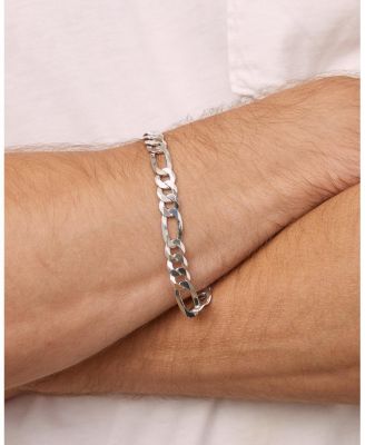  Sterling Silver Founders Figaro Bracelet