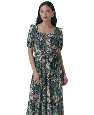 Georgia Tiered Floral Midi Dress