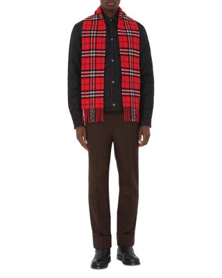 Narrow Check Cashmere Scarf - Exclusive
