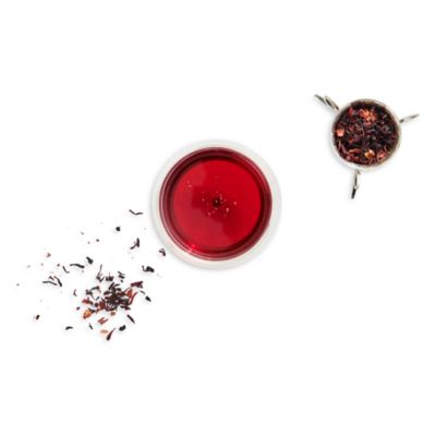 Hibiscus Elderberry Tea Violet Glass Apothecary Jar