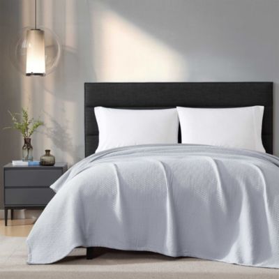 Matelasse Woven Cotton Blanket, King