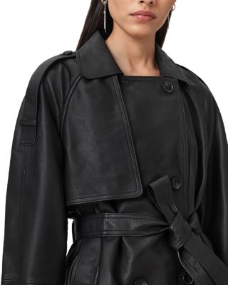 Reed Leather Trench Jacket