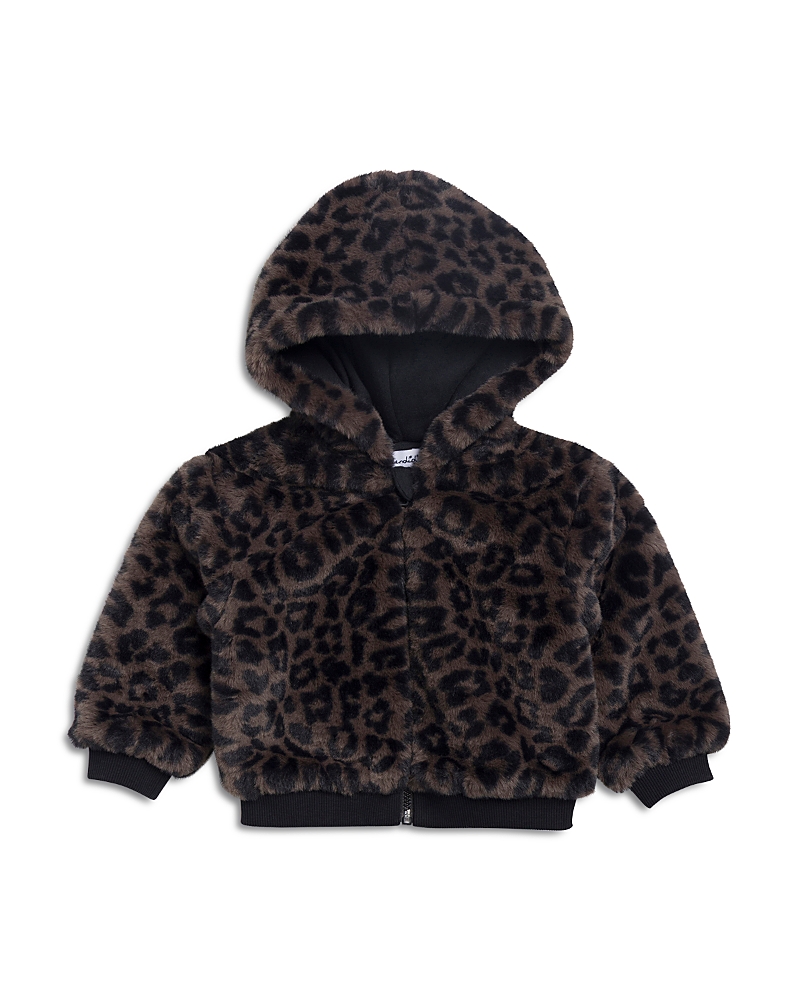 Splendid Girls' Cheetah Girl Faux Fur Jacket - Baby In Animal Print