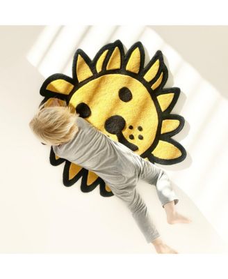 Leeuw Lion Rug, 34.5" x 35.5"