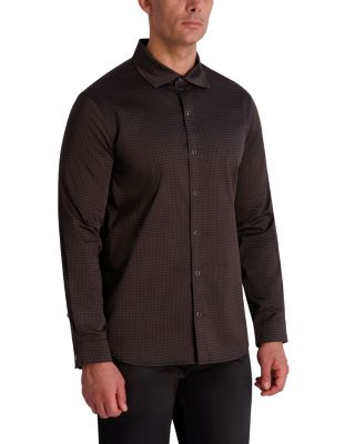 Long Sleeve Printed Button Front Shirt
