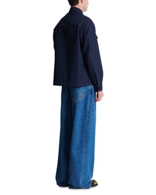 Monogram Print Overshirt Jacket