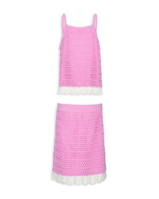 Girls' Kennedy Crochet Knit Top & Skirt Set - Big Kid