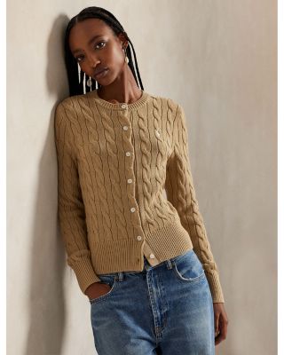 Cotton Cable Knit Cardigan