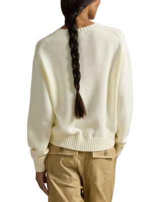 Polo Bear Cotton Crewneck Sweater