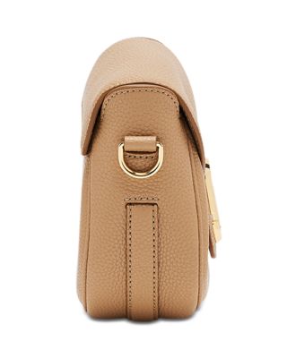 Pebbled Leather Saddle Bag