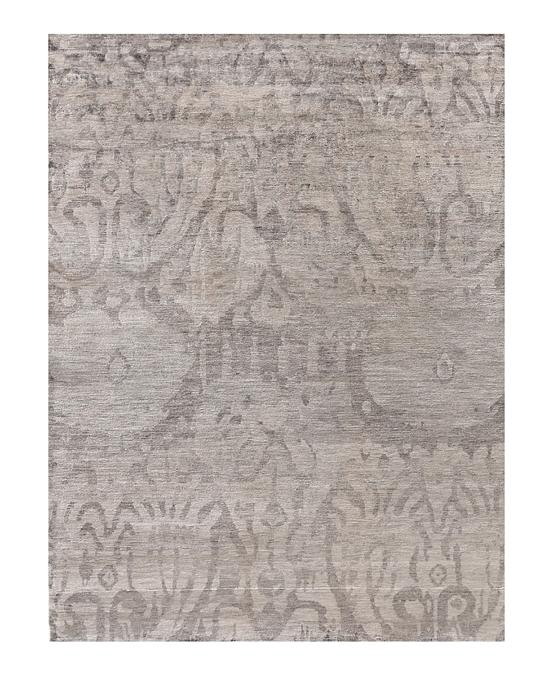 Exquisite Rugs Antique'd Silk 3708 Area Rug 8'x10' In Gray