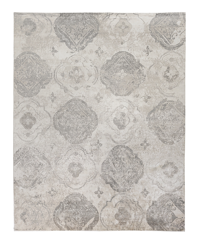 Exquisite Rugs Antique'd Silk 2431 Area Rug 8'x10' In Gray