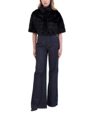 Faux Fur Mink Bolero