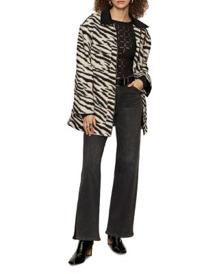 Tuxedo High Rise Relaxed Straight Jeans in Black Tie