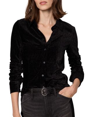 Fitted Button Front Top