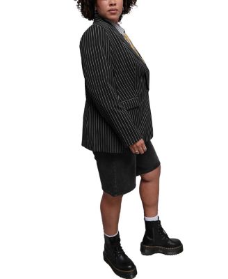 The Empower Pinstripe Tux Blazer